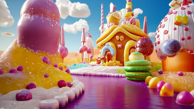 cartoon candy world