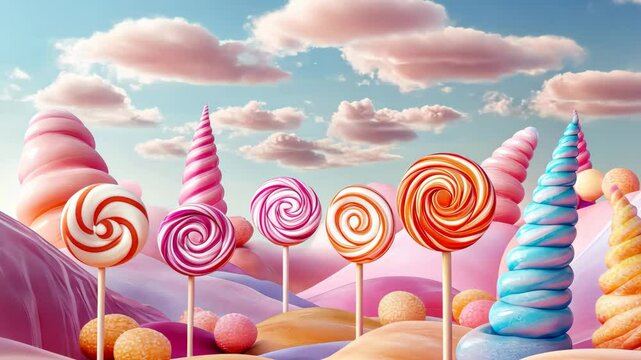 cartoon candy world
