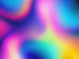 Vibrant purple to yellow gradient background.