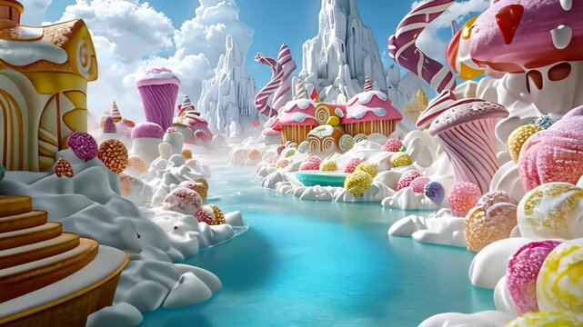 cartoon candy world