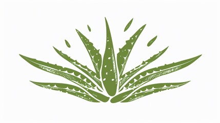 Fototapeta premium Modern Aloe Vera Abstract Logo Design for Branding and Signage