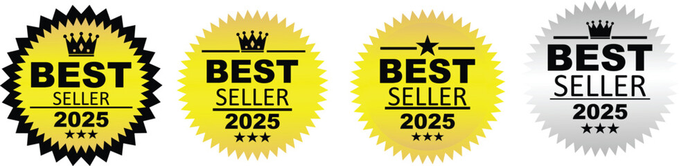 Best seller sticker or label for best selling products