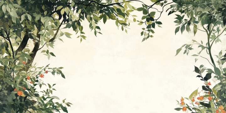 Digital invitation and RSVP for a garden event featuring a blank design tailored for garden themed occasions. Perfect for your garden gathering!