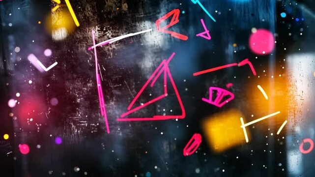 animation sketch  style whimsical bizarre paint illustration artful design, unique colorful and grungy texture - Powered by Adobe