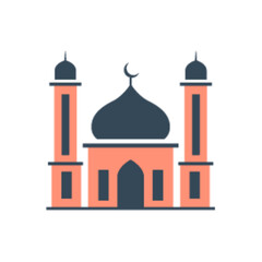 Colorful Mosque Vector Illustration