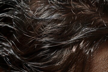 Naklejka premium hair close up.