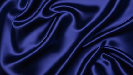 Abstract navy blue silk texture background.