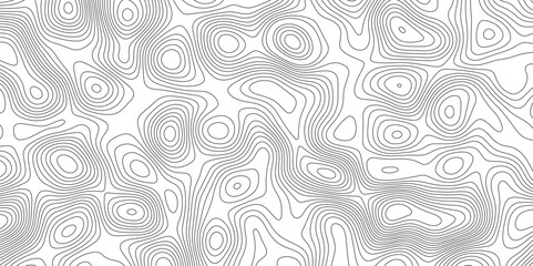 Abstract topographic contours map background. Panorama view gradient multicolor wave curve lines banner background design.