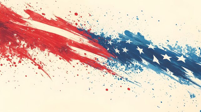 Grunge American flag design, evoking a sense of heritage and nostalgia