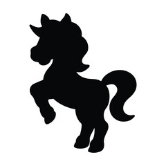 Majestic Unicorn Silhouette Vector - Perfect for Creative Designs