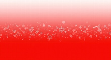 Red and White Snowflakes Christmas Background 