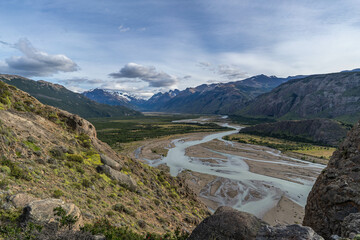 Rio de las Vueltas Viewpoint in Patagonia, Argentina