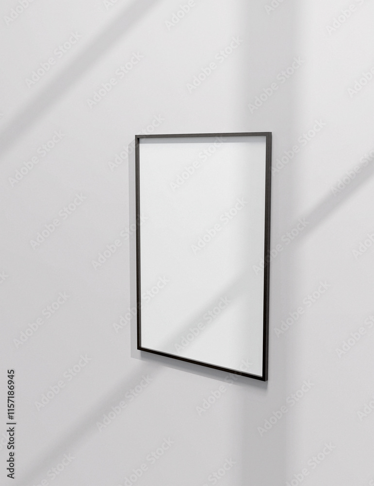 Poster a simple frame mock up file. a1 size picture frame mock up. a1 size poster mock up.