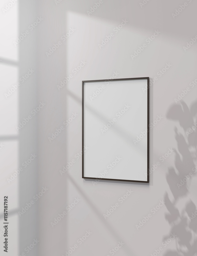 Poster a simple frame mock up file. a1 size picture frame mock up. a1 size poster mock up.