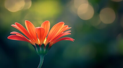 Flower Blooming: Capture a single flower in full bloom, highlighting its delicate petals and vibrant colors