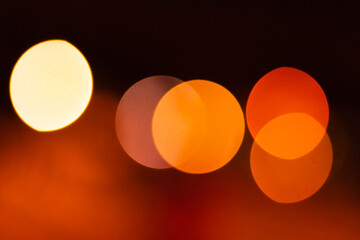 Holographic abstract background with bright and large bokeh pattern. Neon line. Festive Christmas new year background. photo bokeh