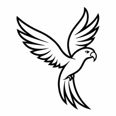 bird, vector, eagle, silhouette, wing, flying, animal, dove, illustration, tattoo, feather, wings, symbol, pigeon, black, nature, fly, icon, design, flight, peace, birds, freedom, angel, hawk