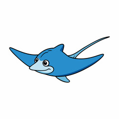 blue bird flying