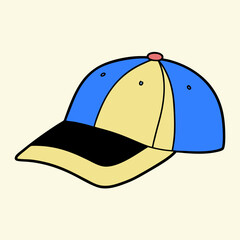 Hat Snapback Cap Backward illustration cartoon drawing stylish design