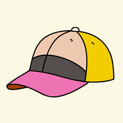 Hat Snapback Cap Backward illustration cartoon drawing stylish design