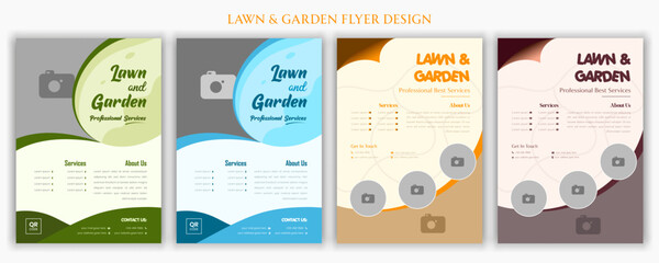 lawn care flyer design template. landscaping and gardening lawn care service flyer, poster, leaflet design lawn care garden or landscaping services Tree and gardening service poster leaflet design.