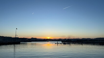 Obraz premium Sea at sunset