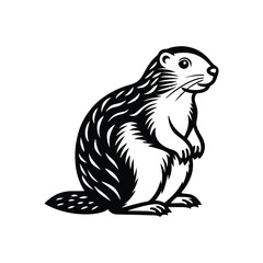 illustration of a prairie dog