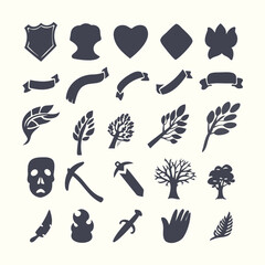 vintage hand-drawn badge elements