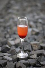 Sparkling Strawberry Cocktail