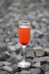 Sparkling Strawberry Cocktail