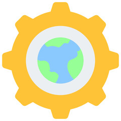 Earth Grid Icon