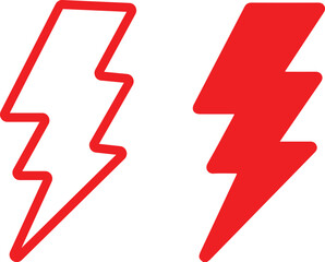 Flash lightning bolt icon. Power energy icon sign. Protect energy with thunder bolt logo. Creative vector illustration