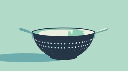 Professional Vector Isolated Colander Illustration for Designs