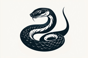 Fototapeta premium Chinese zodiac, snake, blue snake, happy new year, New year, seasonal greetings, 2025