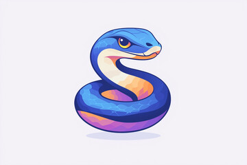 Fototapeta premium Chinese Zodiac, Snake, Green Snake, Happy New Year, New Year, Seasonal Greetings, 2025