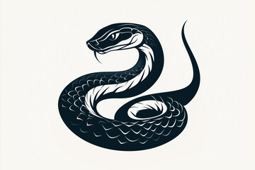 Fototapeta premium Chinese Zodiac, Snake, Green Snake, Happy New Year, New Year, Seasonal Greetings, 2025