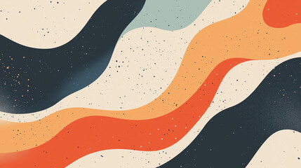 Obraz premium Illustration minimalist banner with copy space in retro style