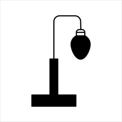 Street light icon, line sign - vector illustration eps10, with white background