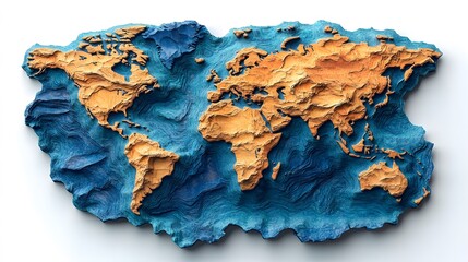 A global map highlighting new geographic markets for business growth