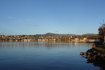 A picturesque Swiss town by Lake Zurich