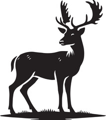 Deer silhouette vector