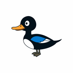 Obraz premium duck on white background