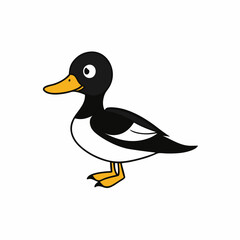 duck on white background