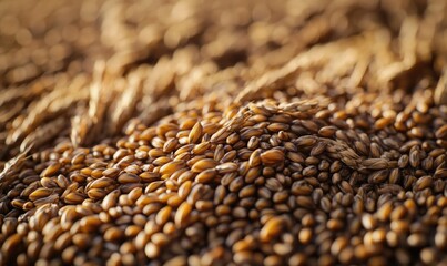 Obraz premium A pile of grain with many small grains