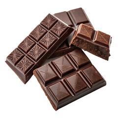 chocolate bar isolated on white