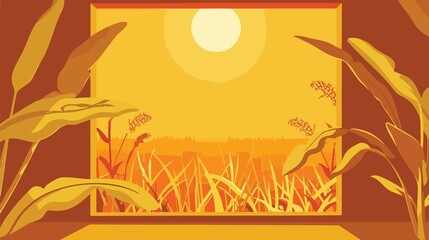 Corn Icon Vector Isolated Illustration - Flat Vector Illustration