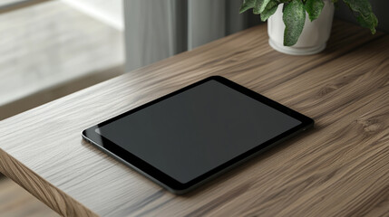 Mockup of Digital Tablet with Customized Horizontal Screen