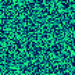 Fototapeta premium Green Blue Pixel Background Digital Bit Tech Gaming Wallpaper