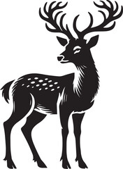 Silhouette of a deer