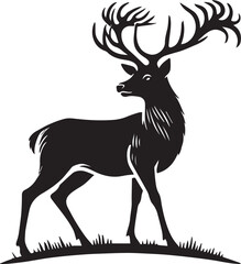 Silhouette of a deer